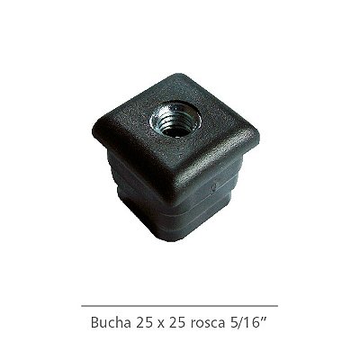 Bucha para tubo 25X25mm rosca 5/16" 100 peças