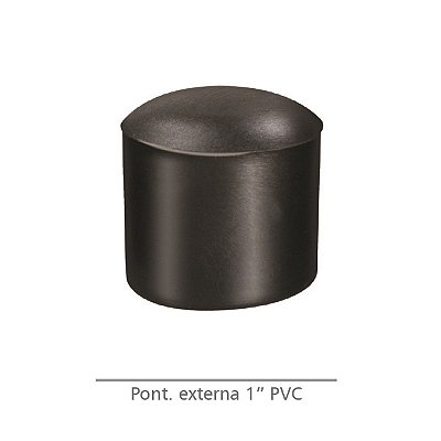 Ponteira externa 1" para tubo metalon PVC 100 peças