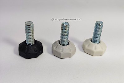 Sapata Niveladora Plástica 18mm – Rosca 1/4” x 3/4” | Kit com 100 Unidades Econômicas e Funcionais
