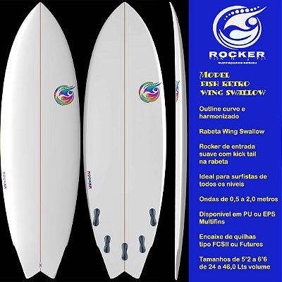 Model Fish Retro Wing Swallow sob encomenda de 5'2'' a 6'6''