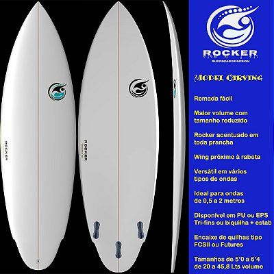 Model Carving Sob encomenda de 5'0'' a 6'4''