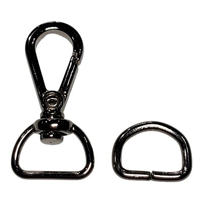 Kit Mosquetão e Meia-Argola