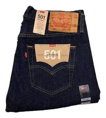 Calça Levis Masculina 501 Jeans Escuro