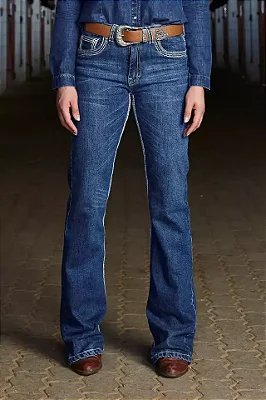 Calça Self Feminina CBT05 Boot Cut Stone Rock