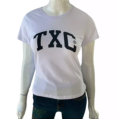 Camiseta TXC Feminina Estampada Branca Ref 4988