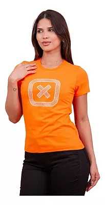 Camiseta TXC Feminina Estampada Laranja Ref 50967