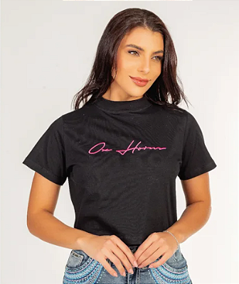 Cropped Ox Horns Feminino Preto Ref 6441
