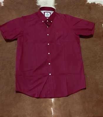 Camisa TXC Masculina Lisa Vinho 2694C