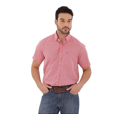 Camisa TXC Masculina Xadrez Vermelha 2763C
