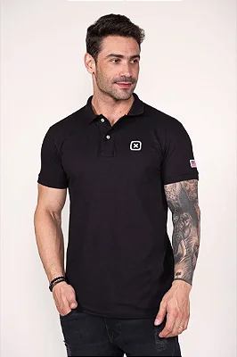 Polo TXC Masculina Preta 6368