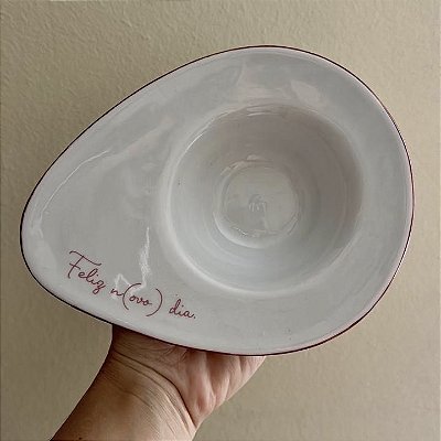 Bowl de Porcelana "Muito Eu" – Pintado à Mão com Frases Reais