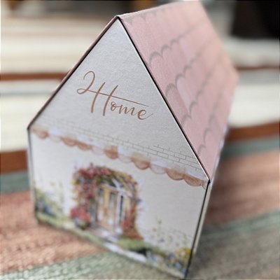 Caixa CASA Rígida Decorativa com Fechamento Magnético – 25x15x11cm