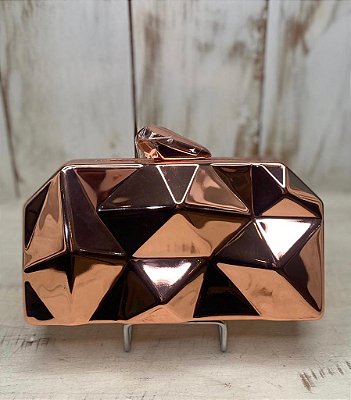 CLUTCH CROMADA ROSA GOLD