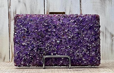 CLUTCH PEDRAS LILÁS
