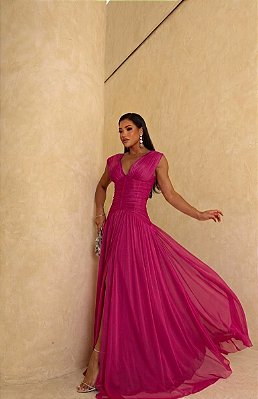 VESTIDO MICROTULE CORPETE MICROTULE PINK