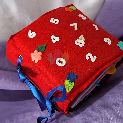 Quiet book números (1 ao5)