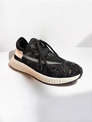 TÊNIS ALLYMA TRICOT DUNAS PRETO
