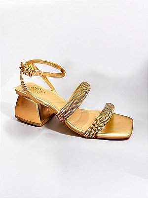 SANDÁLIA ALLYMA MILENA OURO