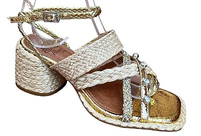 SANDÁLIA ALLYMA MALDIVAS OURO