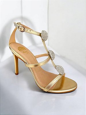 SANDÁLIA ALTA ALLYMA ESTELA OURO