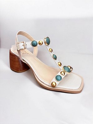 SANDÁLIA ALLYMA OFF BULGARI PEDRAS