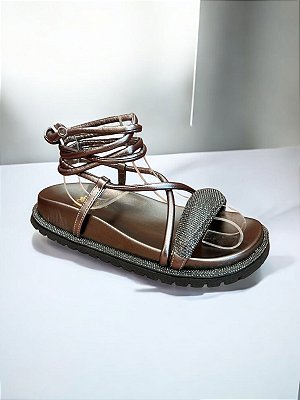 SANDÁLIA BIRKEN SANTORINE PRATA VELHO