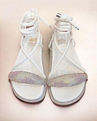 SANDÁLIA BIRKEN SANTORINE BRANCO