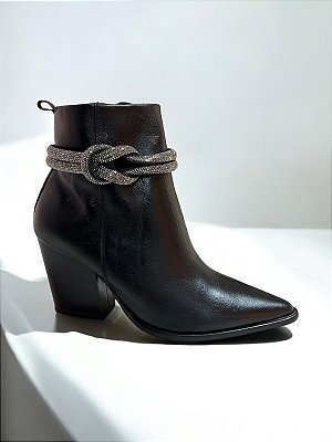 BOTA ALLYMA COURO MARLA PRETO