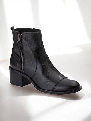 BOTA ALLYMA COURO ELIS PRETO