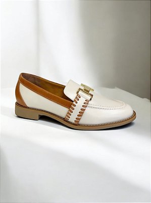 MOCASSIM ALLYMA COURO GRECIA CARAMELO