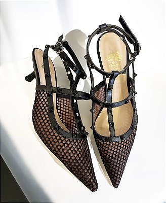 SCARPIN ALLYMA TELA PRETO