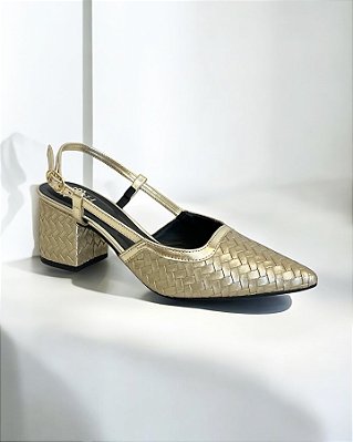 SCARPIN ALLYMA MALDIVAS OURO