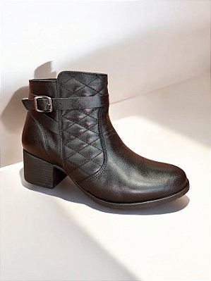 BOTA ALLYMA MATELASSE ALTA PRETO