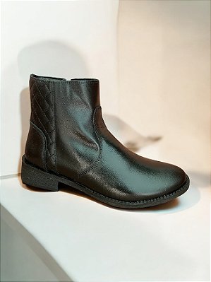 BOTA ALLYMA MATELASSE BAIXA PRETO