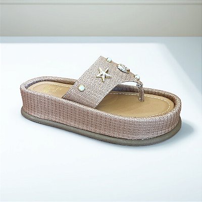 CHINELO FLAT MALDIVAS CARAMELO