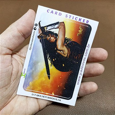 CARD STICKER - MULHER MARAVILHA