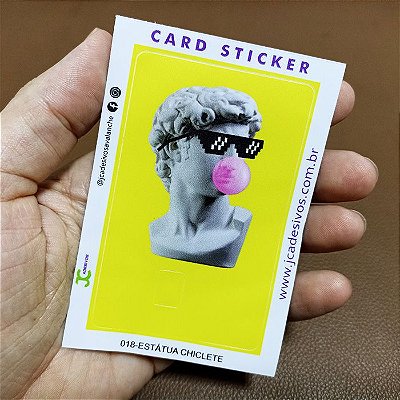 CARD STICKER - ESTÁTUA CHICLETE