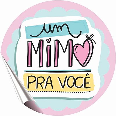 Etiqueta - Um mimo pra você - Rosa