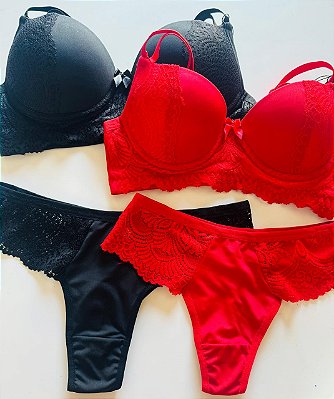 CONJUNTO FIO DUPLO RENDADO
