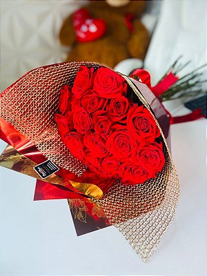 Buquê 20 Rosas Importadas