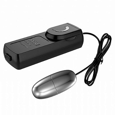 Vibrador Bullet Cápsula Vibratória Cromada Multivelocidade Via Controle