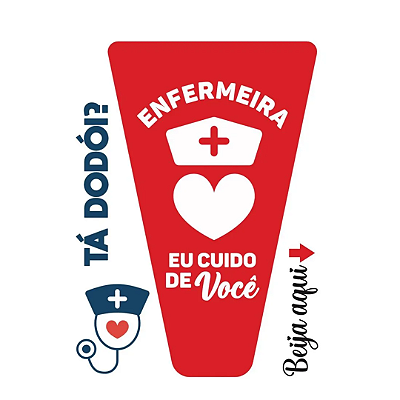 Enfermeira Tatuagem Temporária 10 X 14cm Sedux