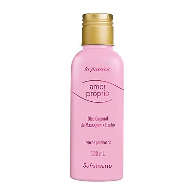 Óleo Amor Próprio para Massagem e Banho Aroma de Morango 120ml