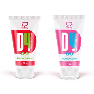 Lubrificante Íntimo D4 Beijável 60G