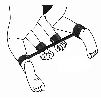 Separador Duo com Algema e Tornozeleira Linha Sado La Pimienta