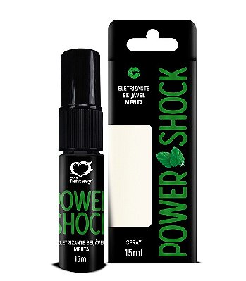 Power Shock MENTA Excitante Eletrizante Beijável Unissex 15ml