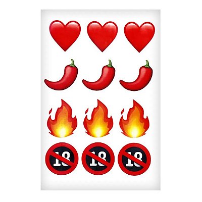 Sexy Tatoo Cartela De Tatuagens Temporárias 15 X 10 Cm