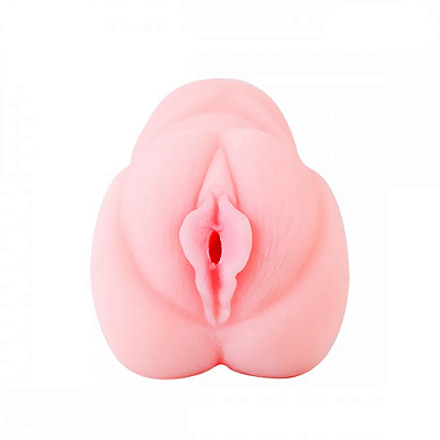 Masturbador Masculino Vagina Com Fissuras E Texturas Internas 13,5 x 6,5 cm Em CyberSkin