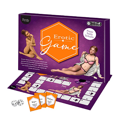Jogo Tabuleiro Erotic Game com 20 Cartas