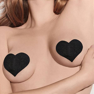 Protetor de mamilo com adesivo EM FORMATO DE CORAÇÃO